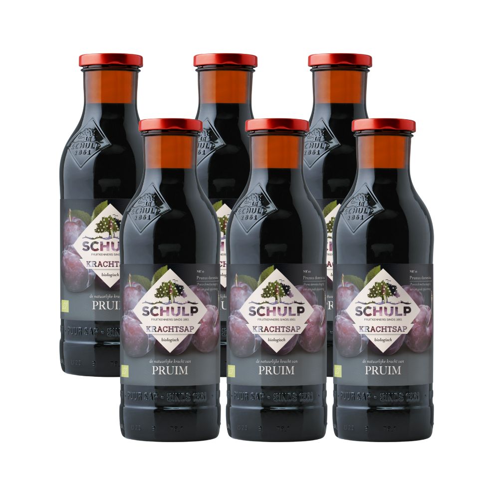 Schulp Krachtsap Pruim Puur Bio 6 Pack (6 x 750 ml)