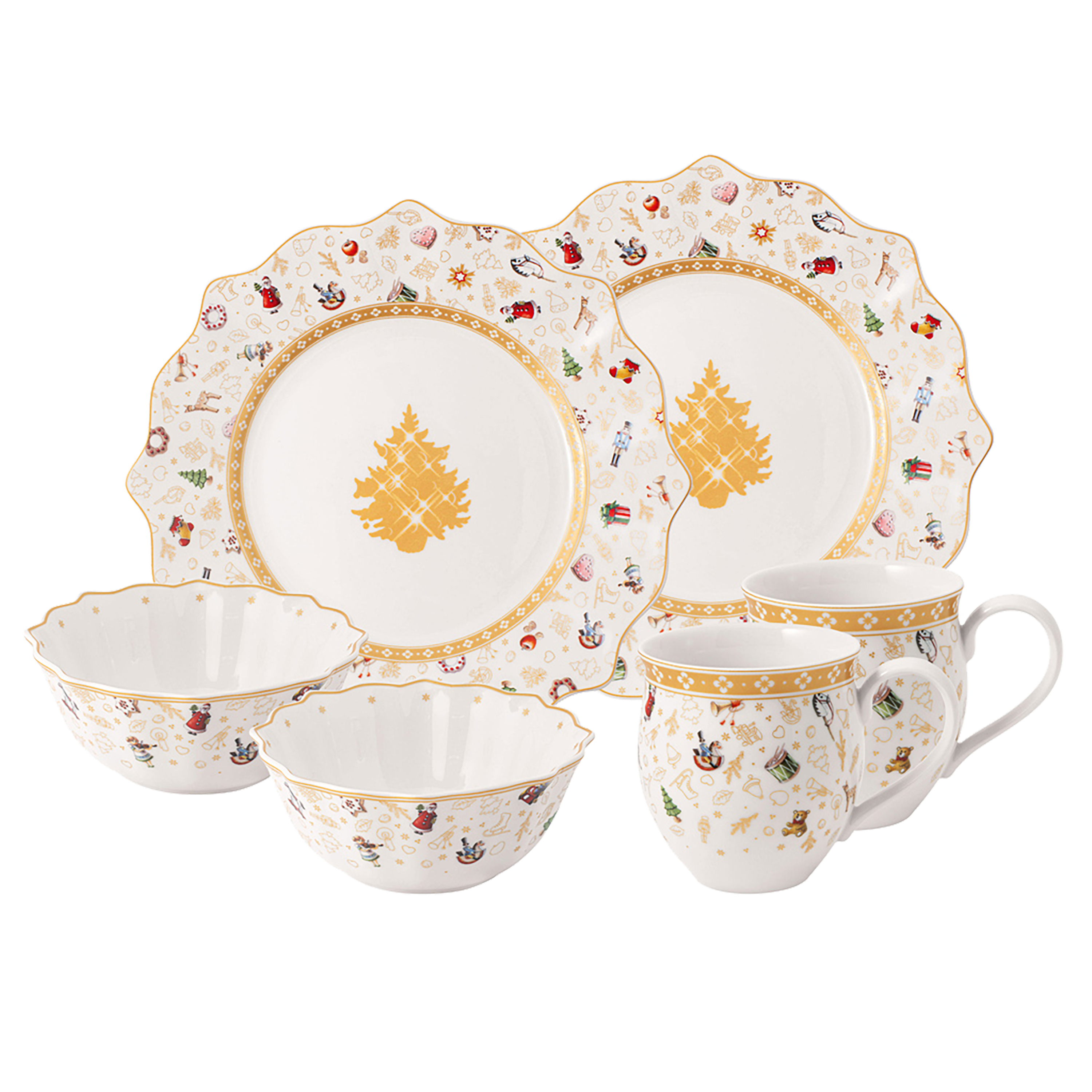 Toy's Delight Appetizer and dessert plate Gold, Premium Porcelain