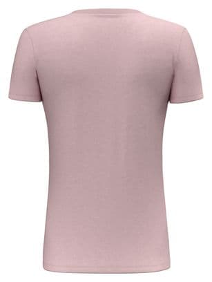 T-Shirt Manches Courtes Femme Salewa Solidlogo Rose