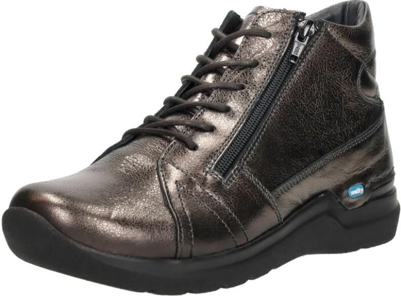 Wolky Brons Leren Dames Veterschoen