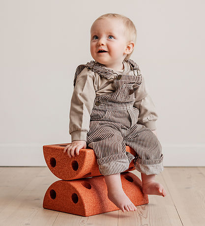 MODU Kinderhocker - 4 Teile - Burnt Orange/Dusty Green