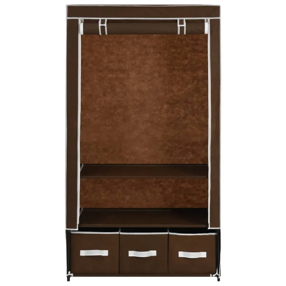 vidaXL Garde-robe Marron 87x49x159 cm Tissu
