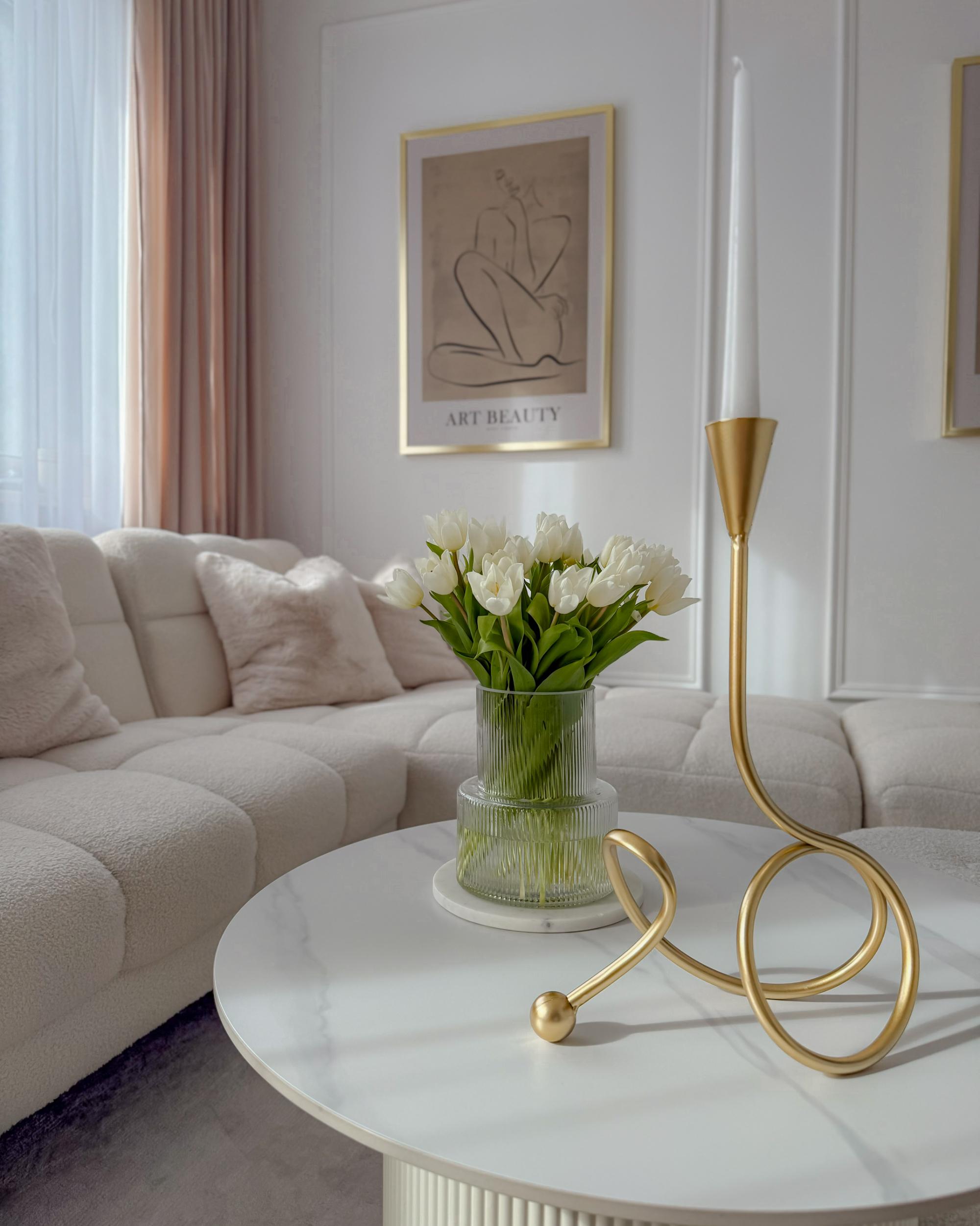 Salontafel LEONA Keramiek Lichtbeige