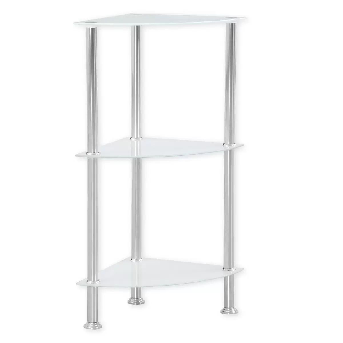 Eckregal Glare weiss,silber