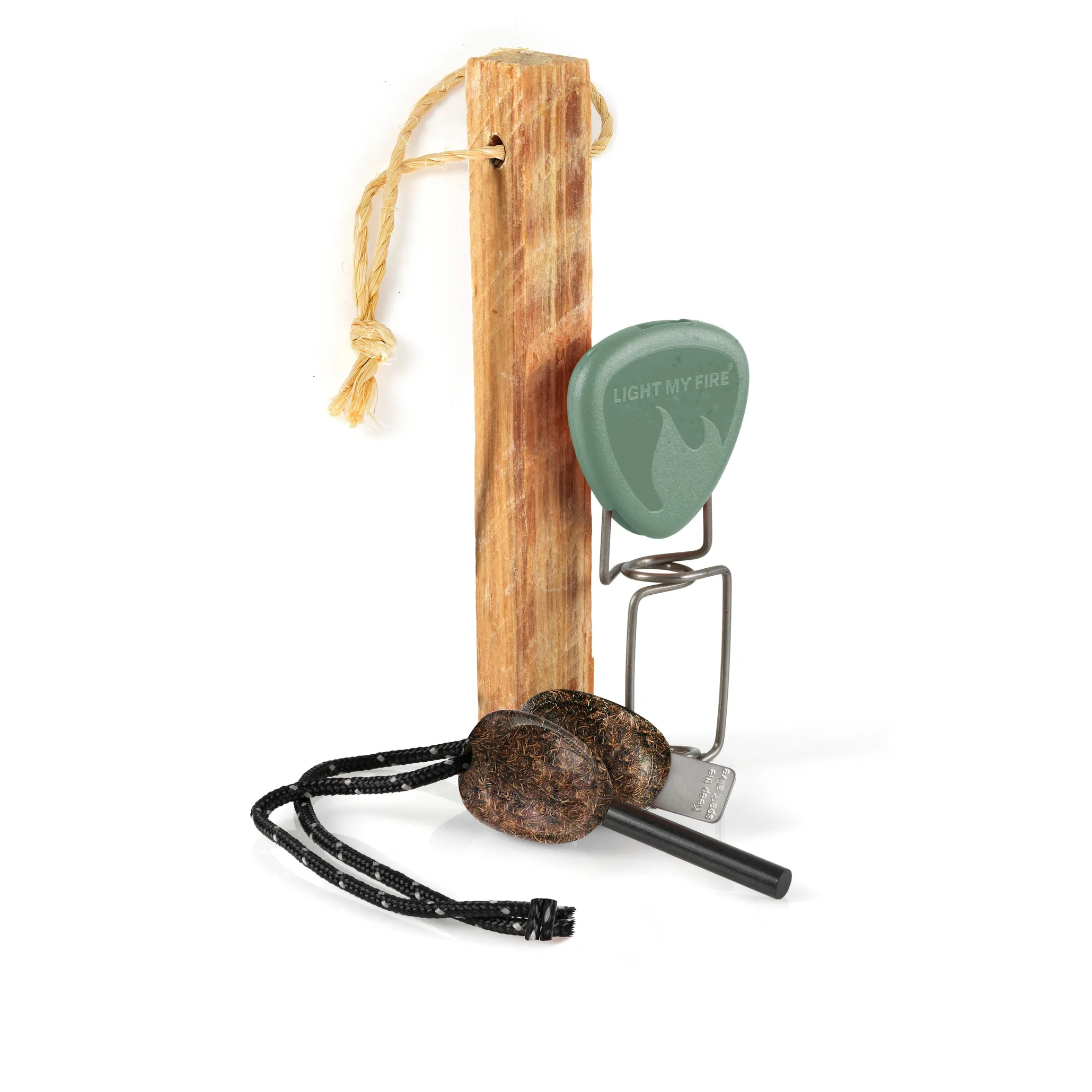 Light My Fire Firelighting Kit Bio Sandy Green/Cocoshell