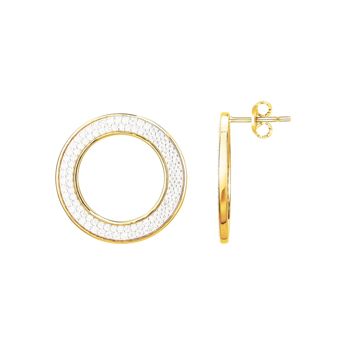 Boucles d'oreilles clous en Plaqué Or