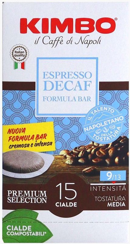 Kimbo - Espresso Decaffeinato - Koffiecups - 15 E.S.E. pods