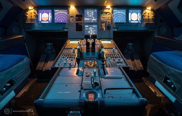 Flugsimulator im Airbus A320 in Durmersheim als Geschenk