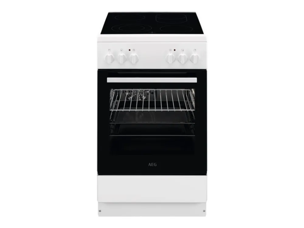AEG CCB54081BW - Komfur - fritstående - bredde: 50 cm - dybde: 60 cm - højde: 85.8 cm - hvid