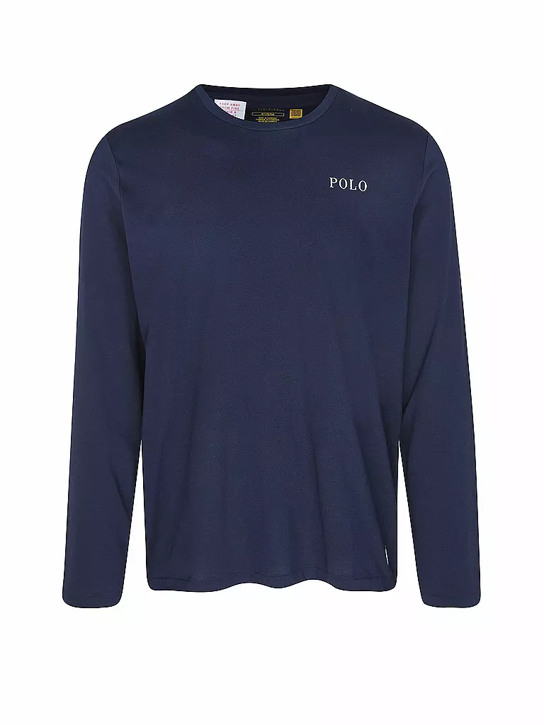 POLO RALPH LAUREN Pyjama Langarmshirt blau