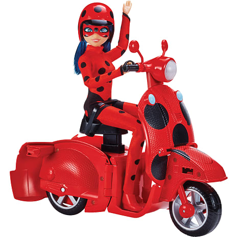 Miraculous Scooter inklusiv ladybug dukke