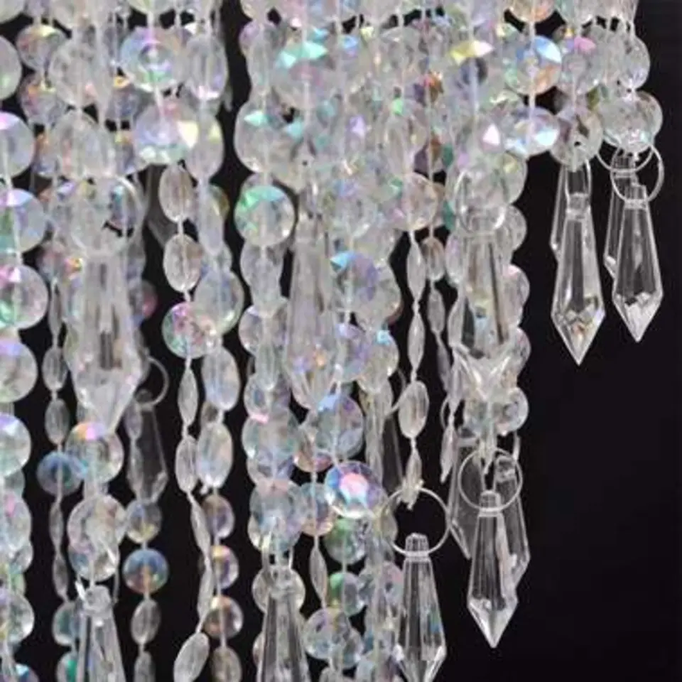 vidaXL - Plafondlamp - Transparent - Staal - 22.5 x 30.5 cm