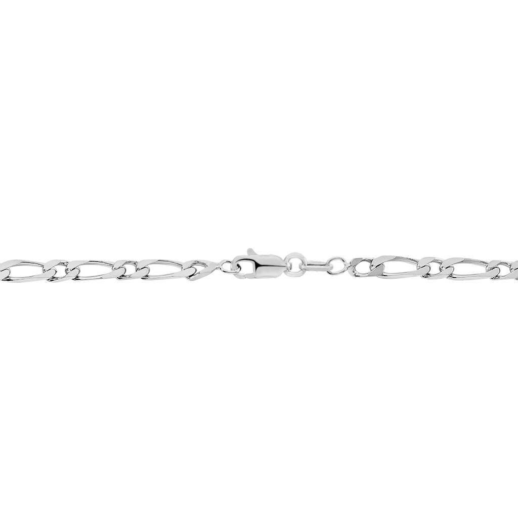 Chaîne Anilo Maille Alternée Argent Blanc
