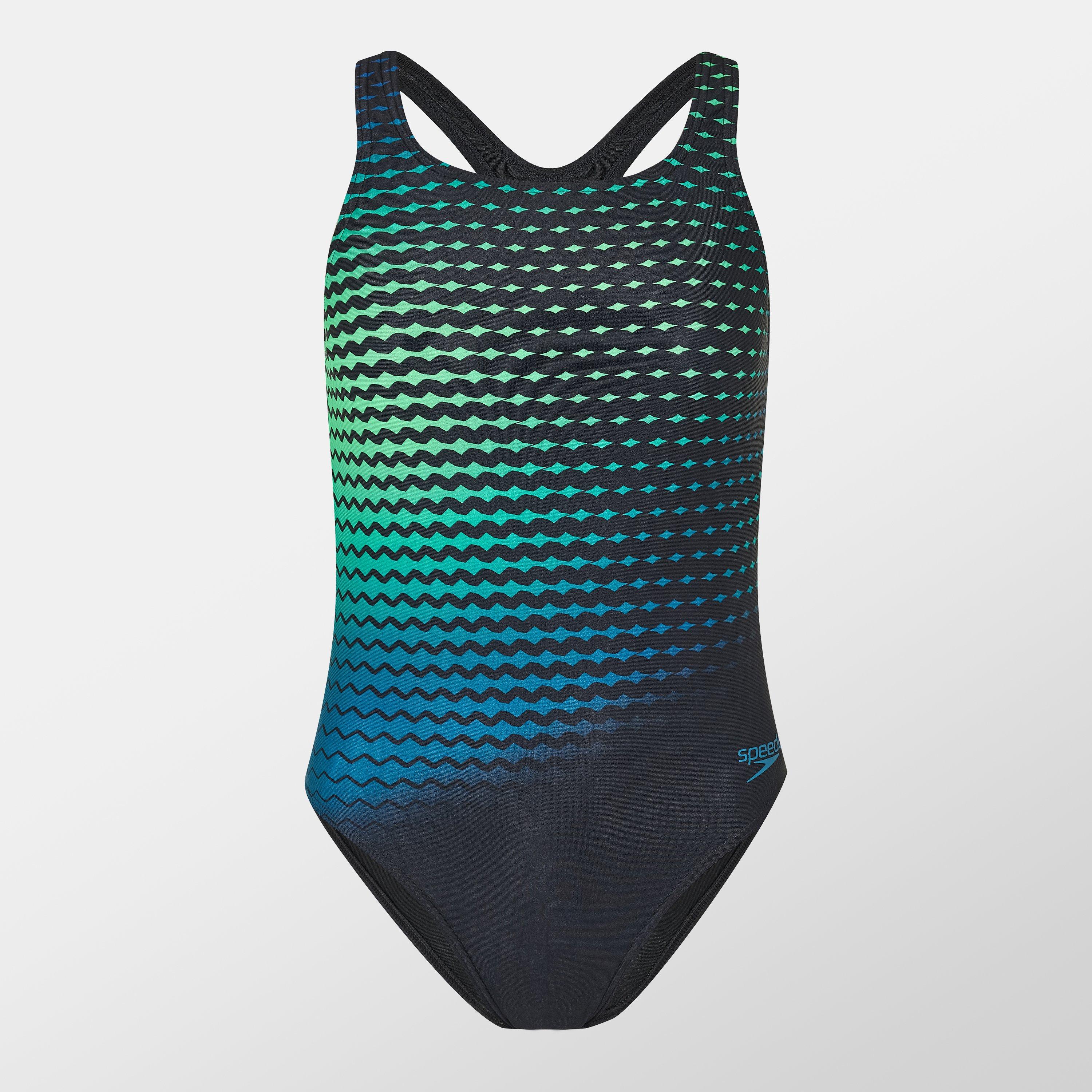 Speedo Digital Printed Medalist Swimsuit Womens