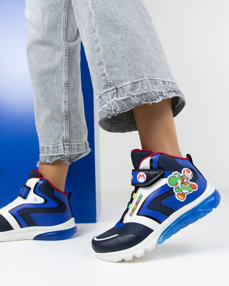 Geox Ciberdron Hoge sneakers  - blauw