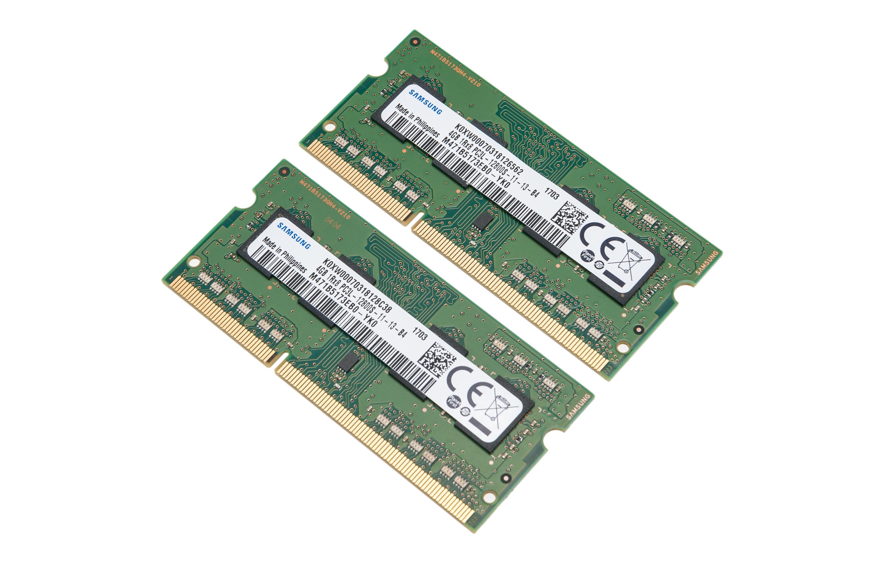 NAS-Arbeitsspeicher RAM1600DDR3L-4GBX2<br>2x 4 GB SO-DDR3L RAM, 1600 MHz, unbuffered