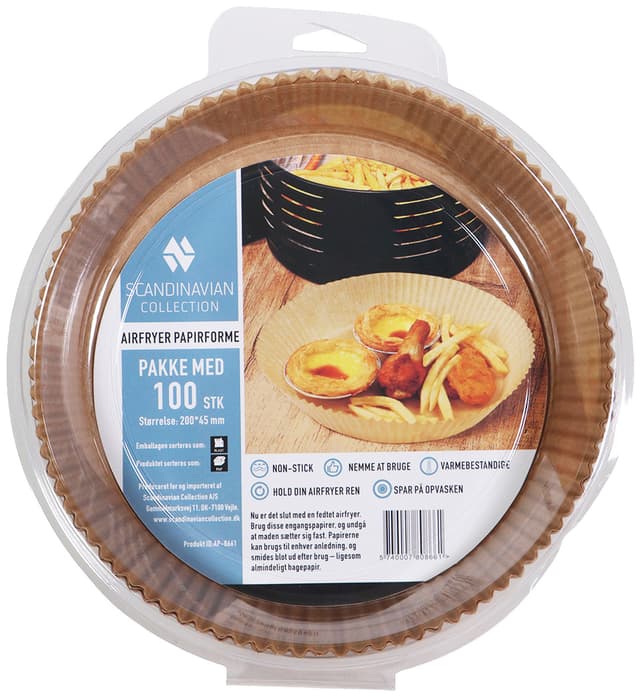 Scandinavian Collection airfryer bagepapir (100stk.) 5740007808661