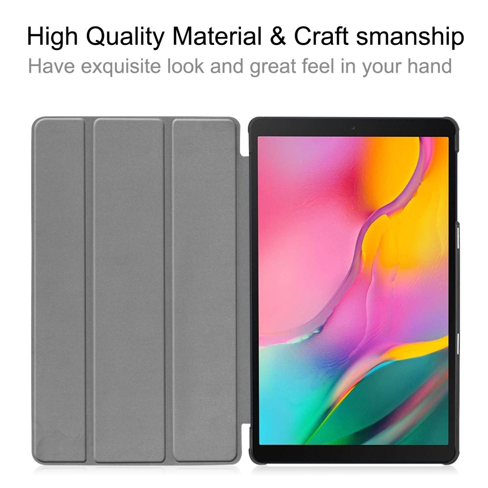Samsung Galaxy Tab A 10.1 (2019) Leder Tasche Smart Cover Hülle - Dunkelblau