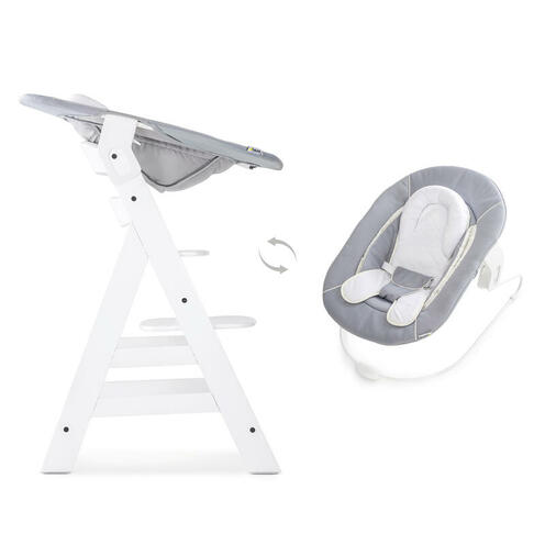 Transat 2 en 1 Alpha Bouncer 2in1 stretch - Gris - HAUCK