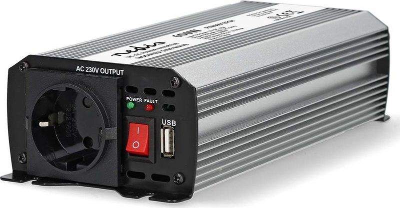 Nedis - Stroomomvormer - 12V naar 230V - 600W - Gemodificeerde Sinus