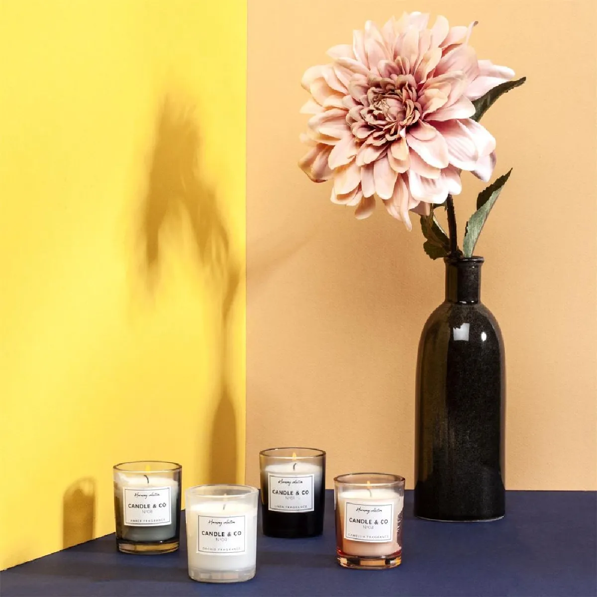 The Home Deco Factory Coffret 4 Bougies Harmony
