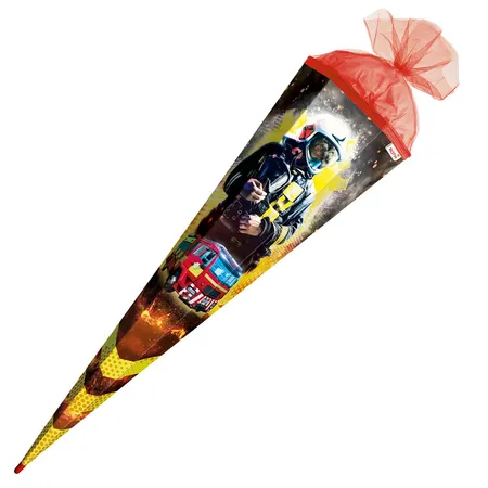 Roth Schultüte Feuerwehrmann, 85 cm, eckig