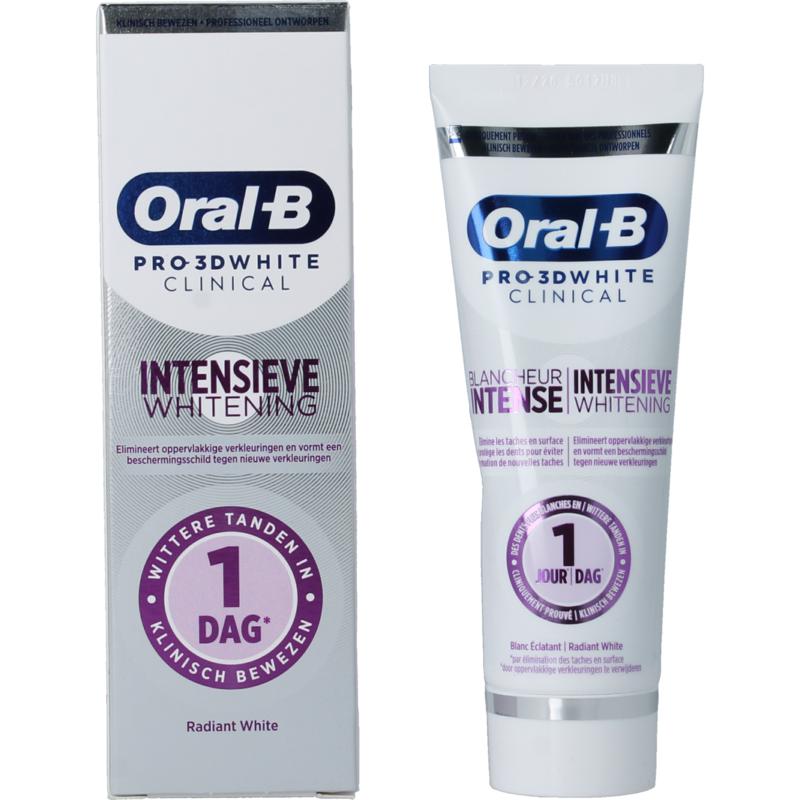 Oral B Tandpasta 3D White Clinical Radiant (75 ml)