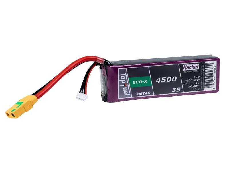 Hacker RC-Akku LiPo 4500 mAh 11.1 V 20C TopFuel MTAG 3S LiPo-Akku für Flugmodelle