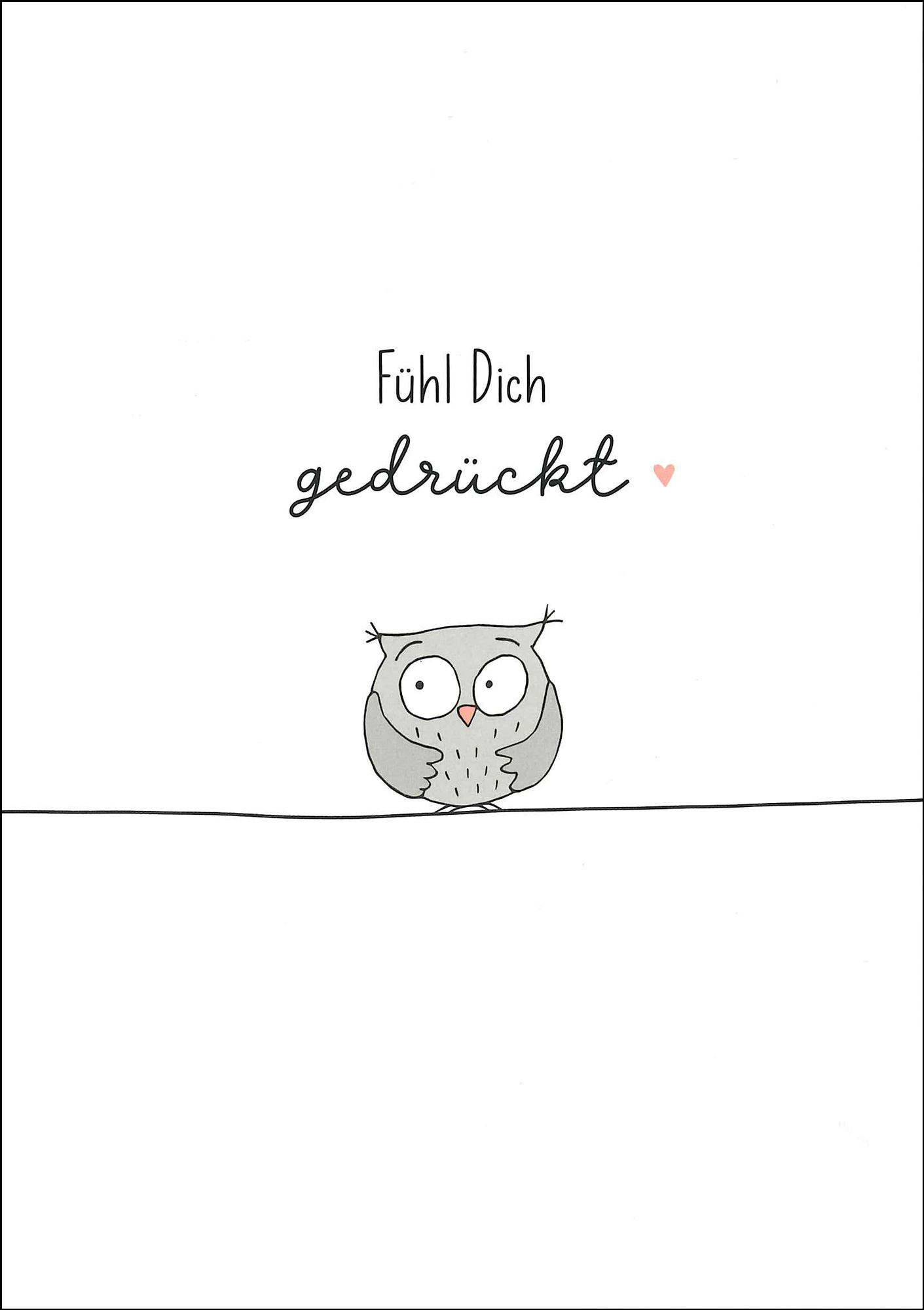 Postkarte 'Fühl dich gedrückt' günstig bestellen