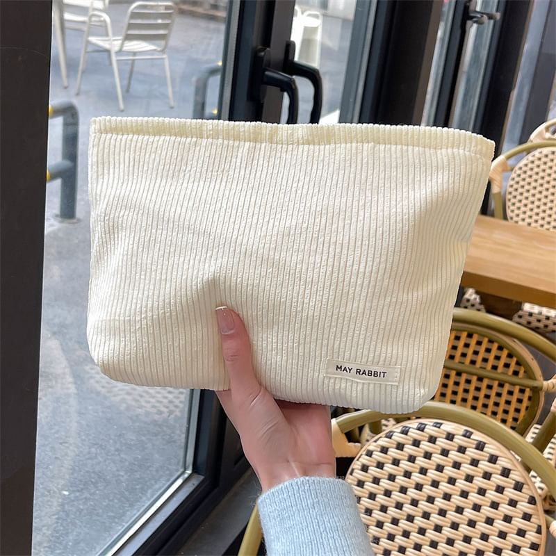 Milha - Corduroy make-uptas met letters en applicaties