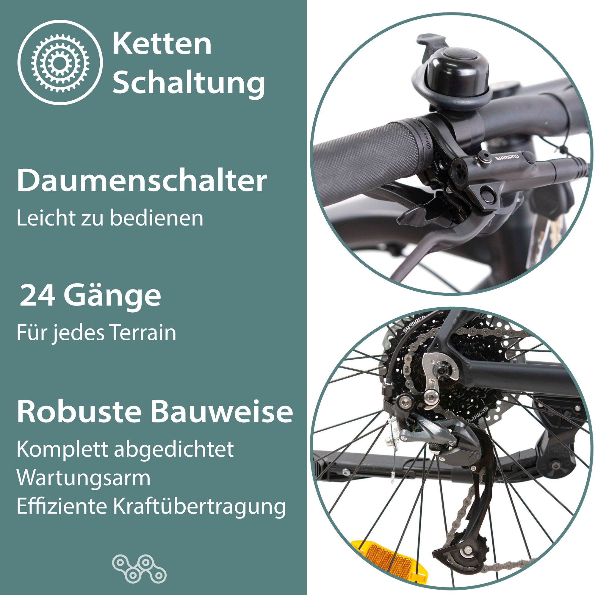 Tretwerk CommanderE Bike Mountainbike 27,5 Zoll Pedelec 9 Gang