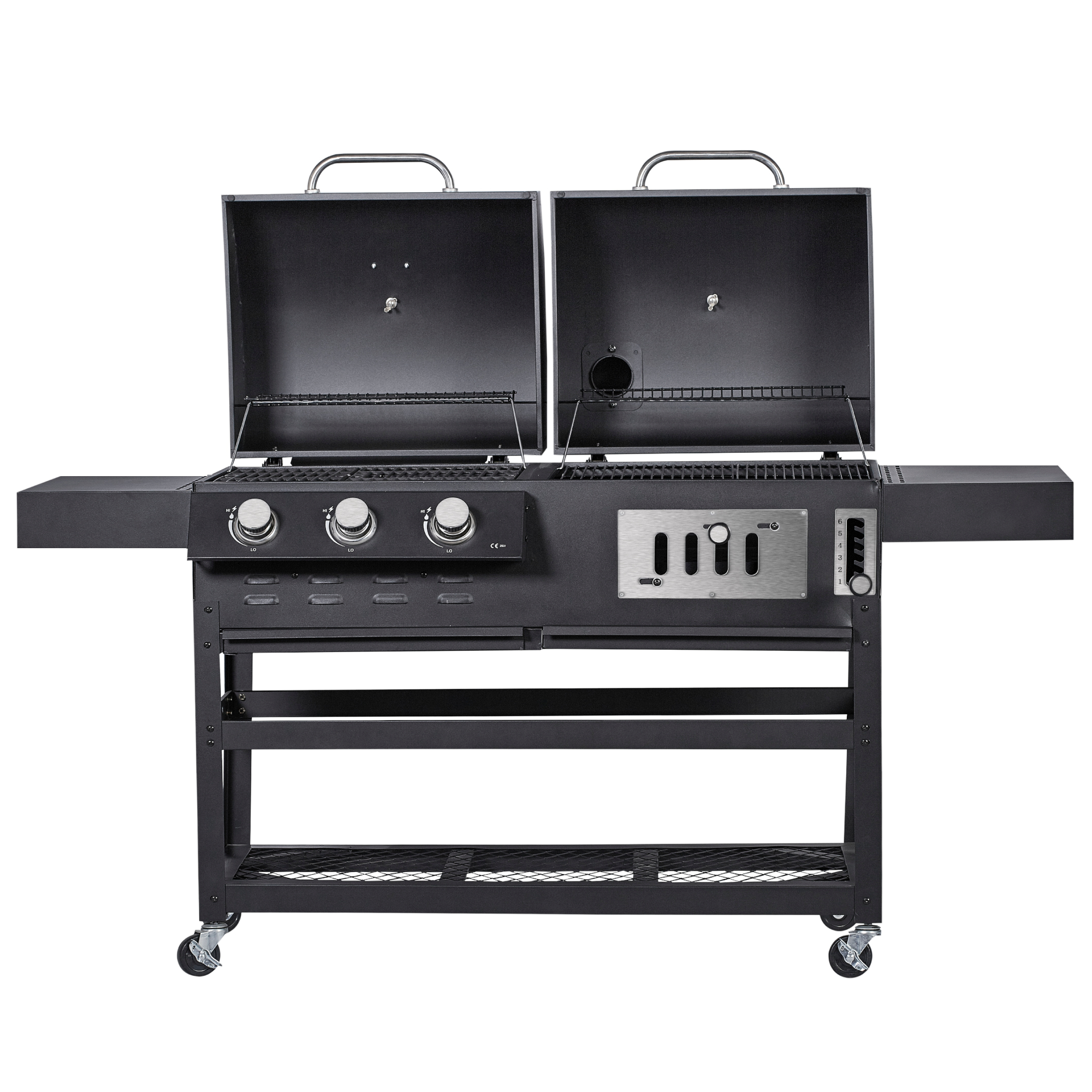 Kombigrill Gas und Holzkohle