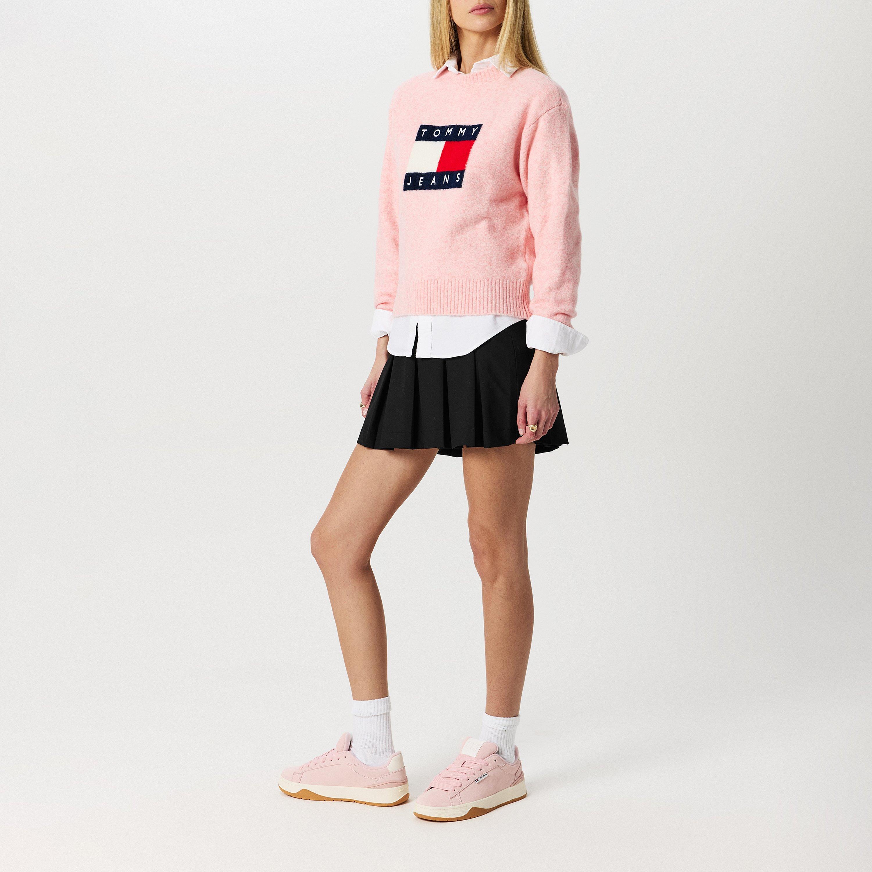 Tommy Jeans Melange Flag Pull Over Sweater