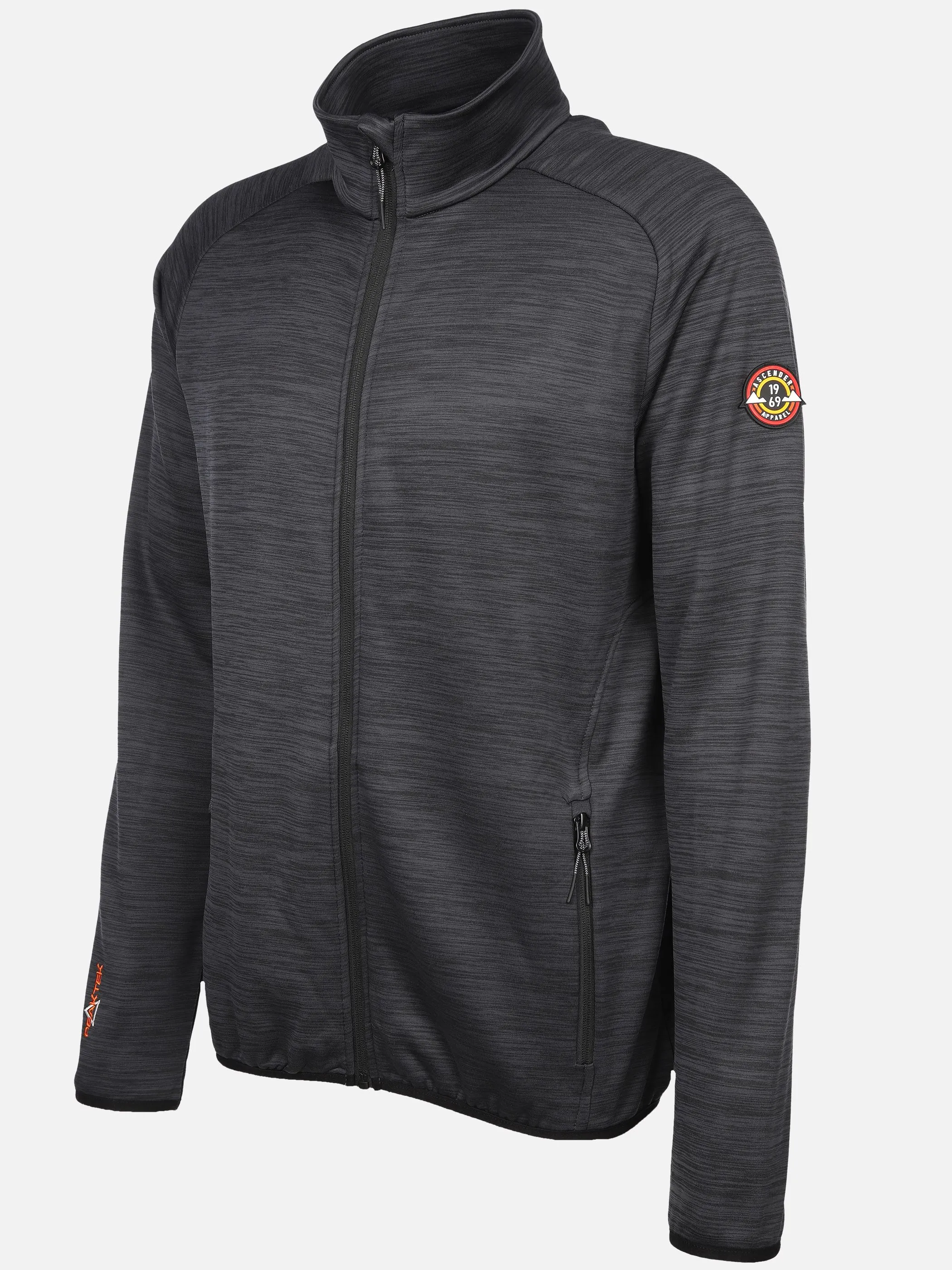 Herren Fleece Jacke meliert
