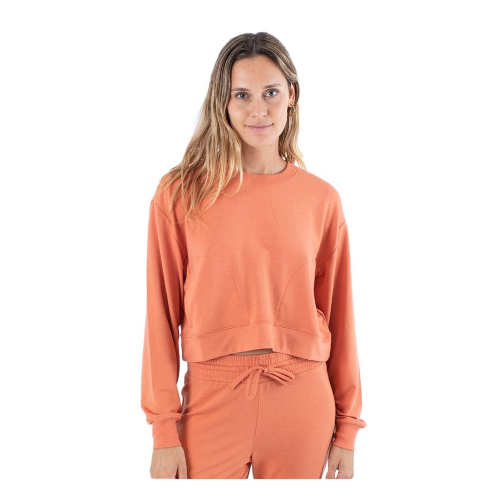 Hurley EASY OVERSIZED - Sweat Femme carnelian