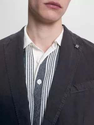 Terno Slim Fit Tingido em Peça