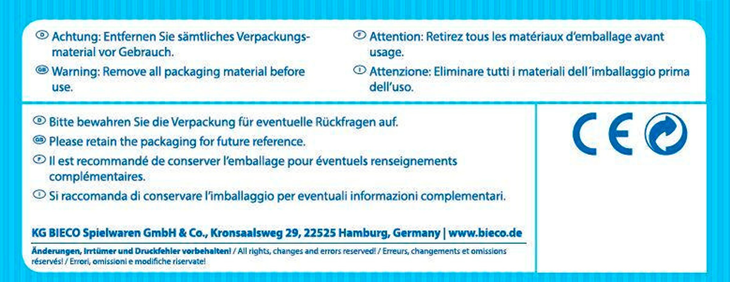 Bieco Nachzietier Elefant Holz Set - ab 12 Monate Mehrfarbig