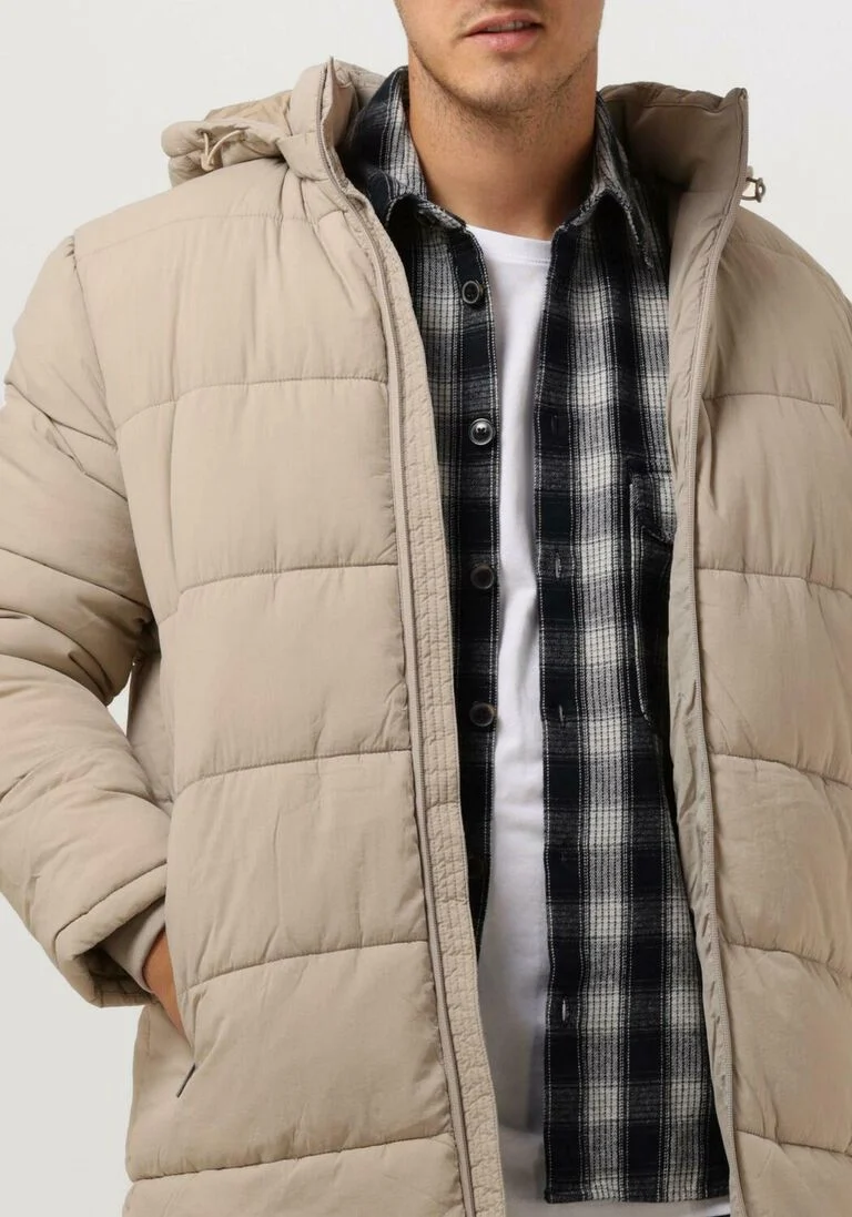 SELECTED HOMME gebroken wit selected homme gewatteerde jas slhcooper puffer coat w noos