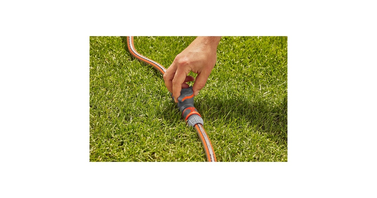 GARDENAKoppeling met reguleerventiel  (Grijs/oranje)