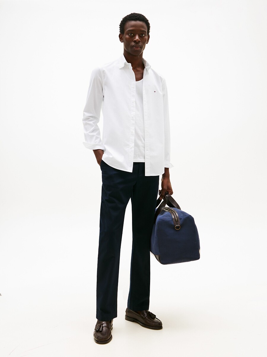 TOMMY HILFIGER<br>Camisa de popeline flexível