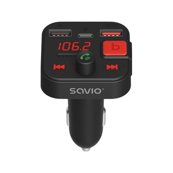 Savio Transmissor FM Isqueiro TR-15 Bluetooth 5.3