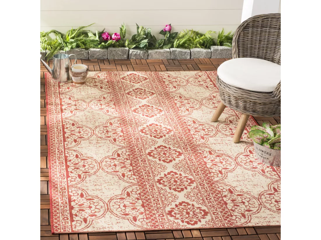 Tapis Red & Creme 122 X 183 cm - Borano