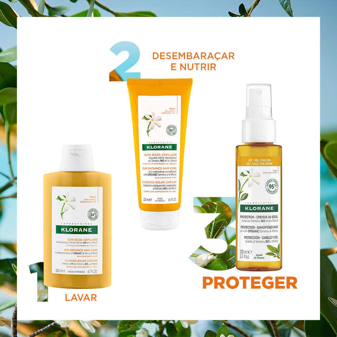 KLORANE  Óleo Capilar Proteção com Tamanu Bio e Monoï - 100ml