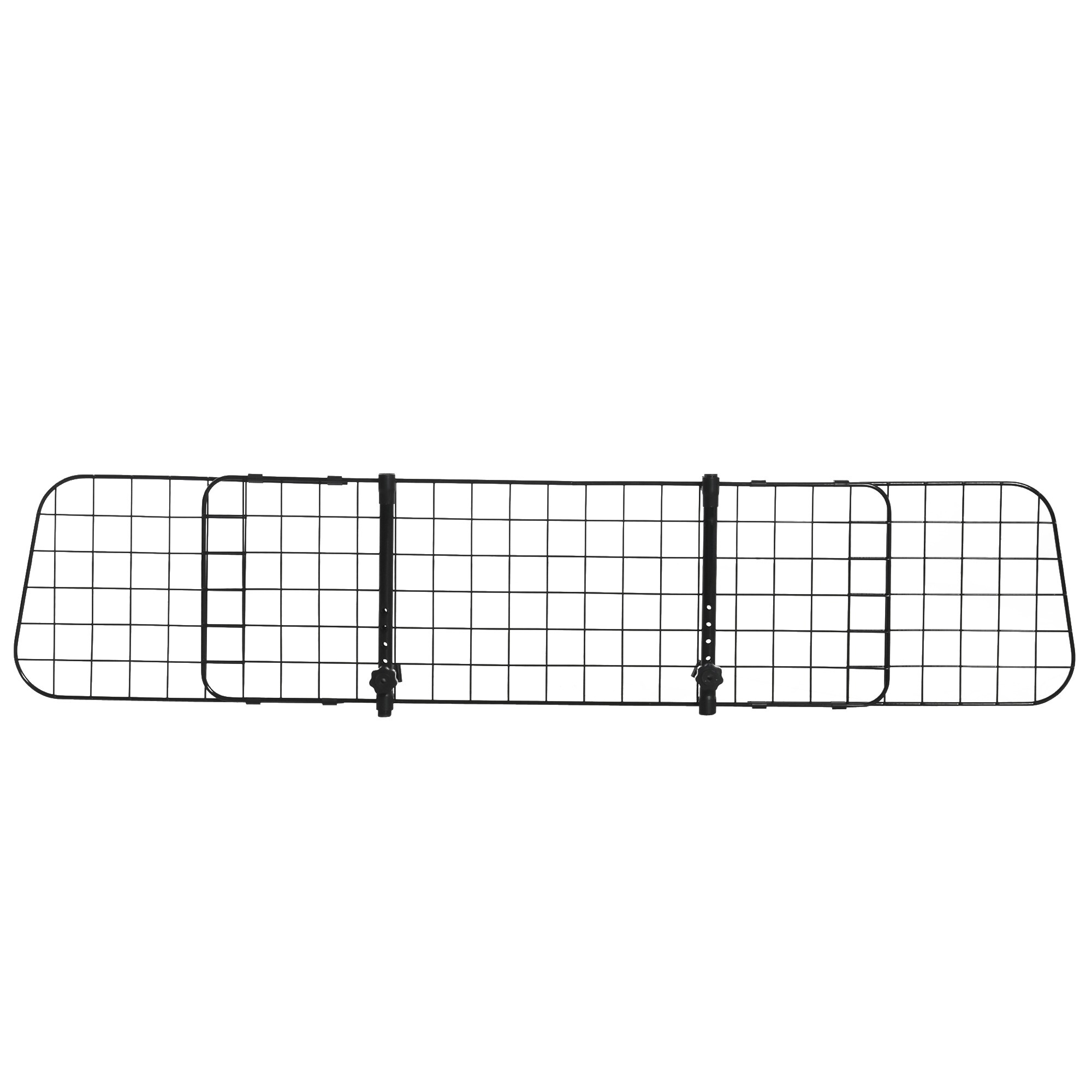 PawHut Auto Hundeschutzgitter mit Verstellbarkeitfunktion schwarz 91-152B x 30H cm