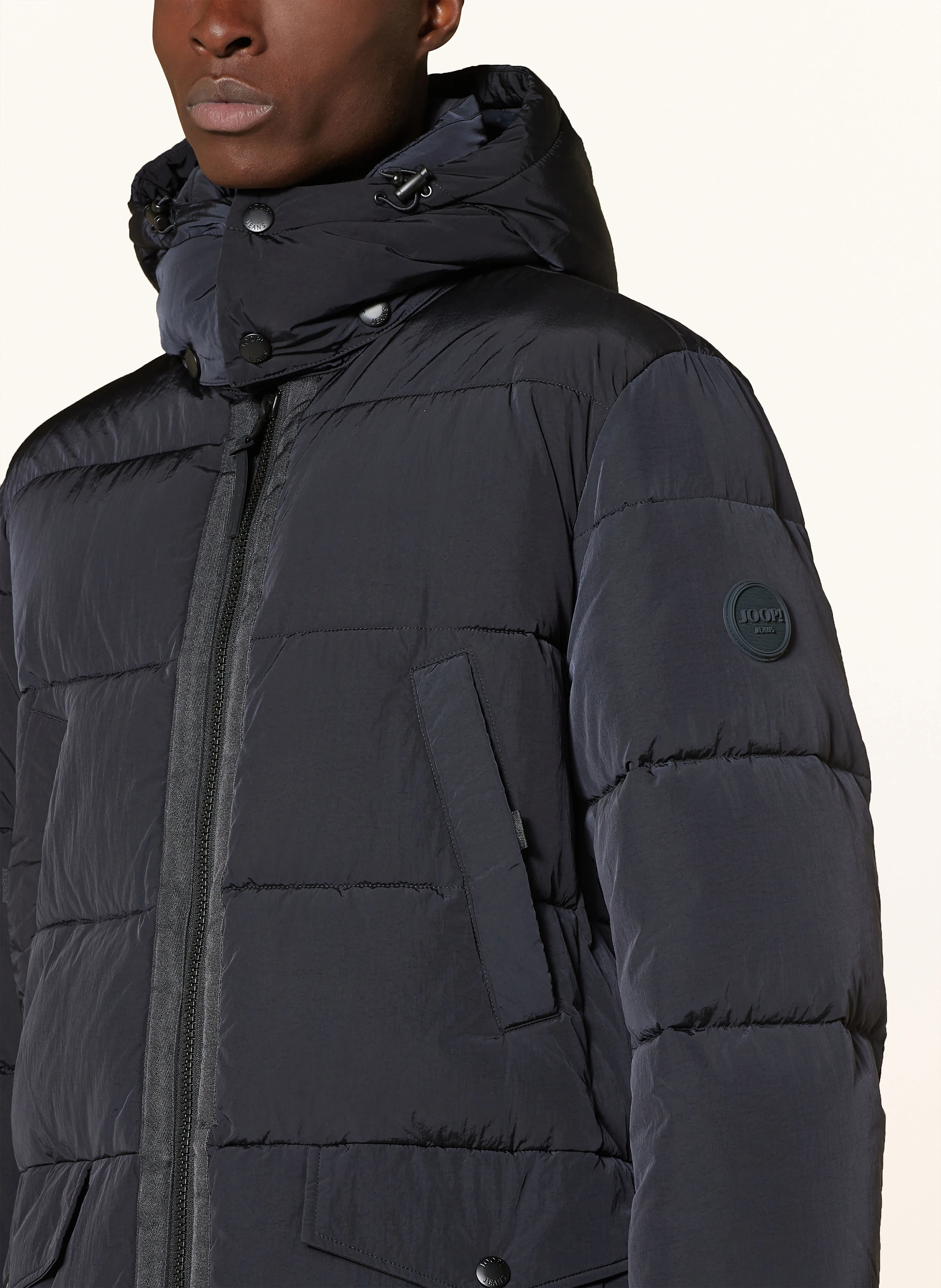 JOOP! JEANS Steppmantel LERRY mit abnehmbarer Kapuze