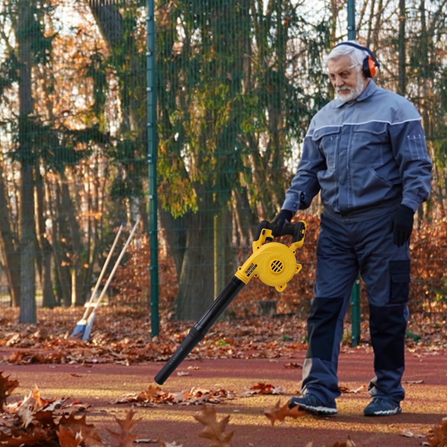 DEWALT Souffleur Brushless XR 18V 5Ah Li-Ion - Souffleur Électrique Portable sans Fil - Volume d'Air 450cfm - Vitesse 200km/h - 3,1 kg DCMBL562N-XJ