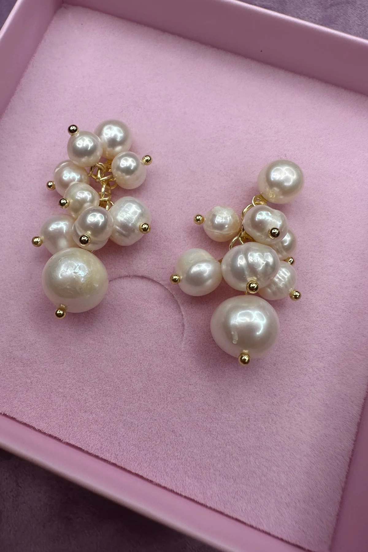 Mellow Moon Pearl Drops Earring