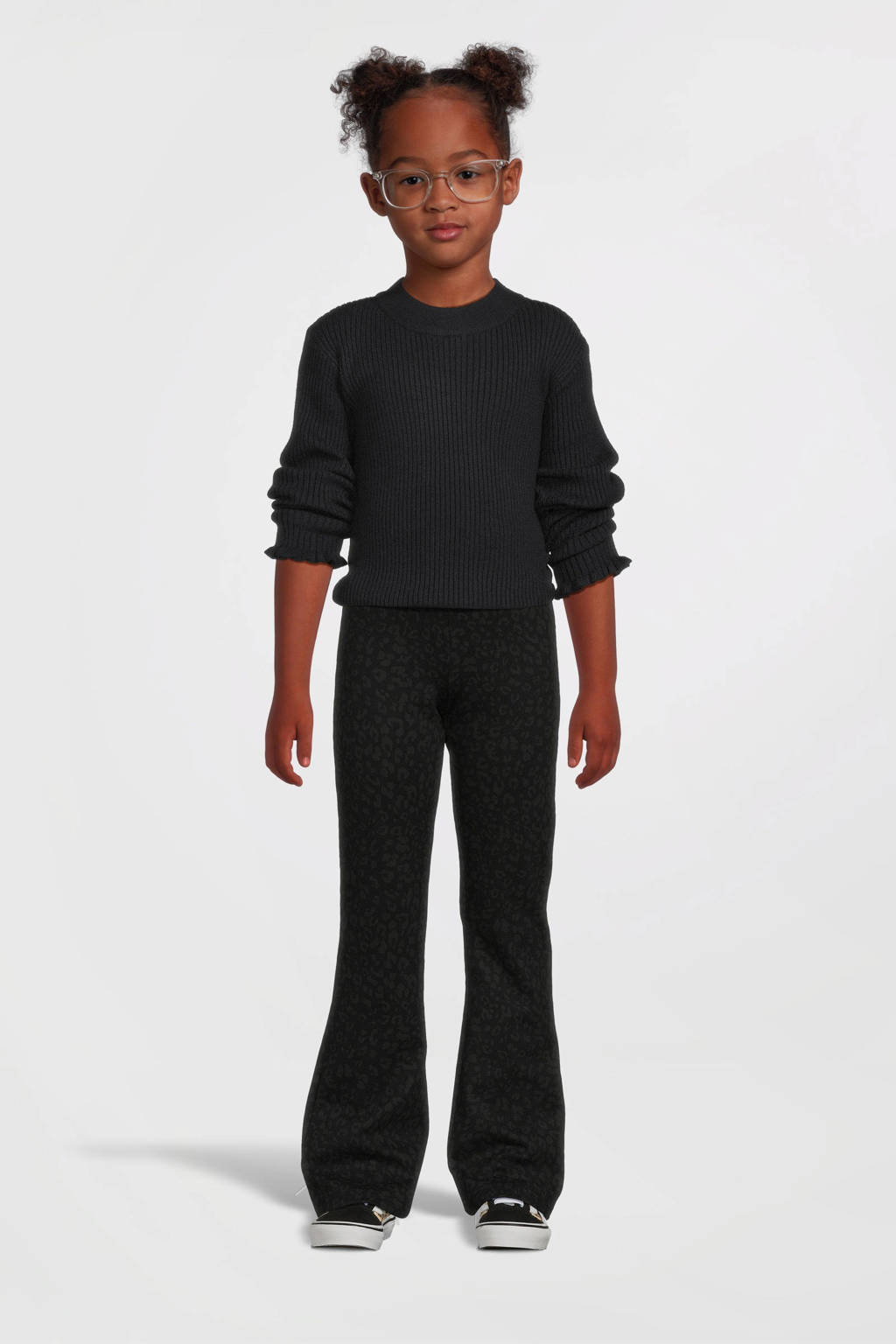 NAME IT fijngebreide longsleeve NKFVIANNA donkerblauw