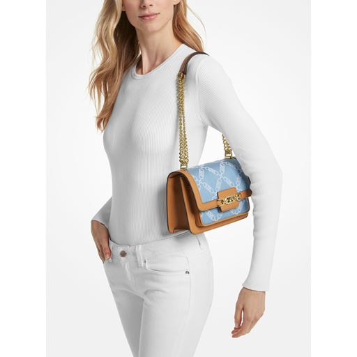 Michael Kors Heather Skuldertaske, Denim