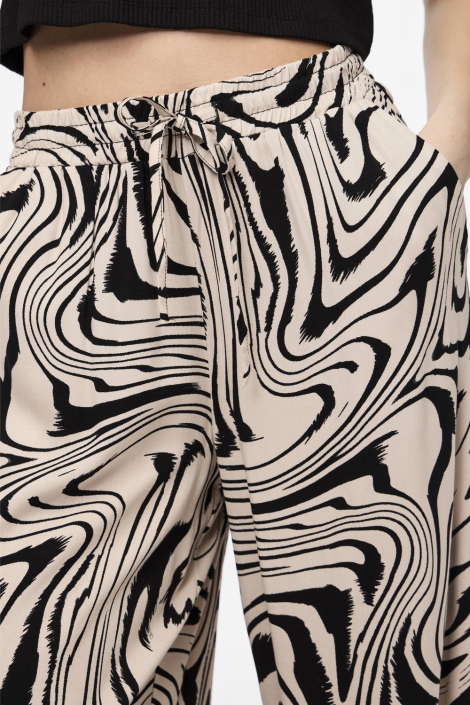 Pieces beige dames broek